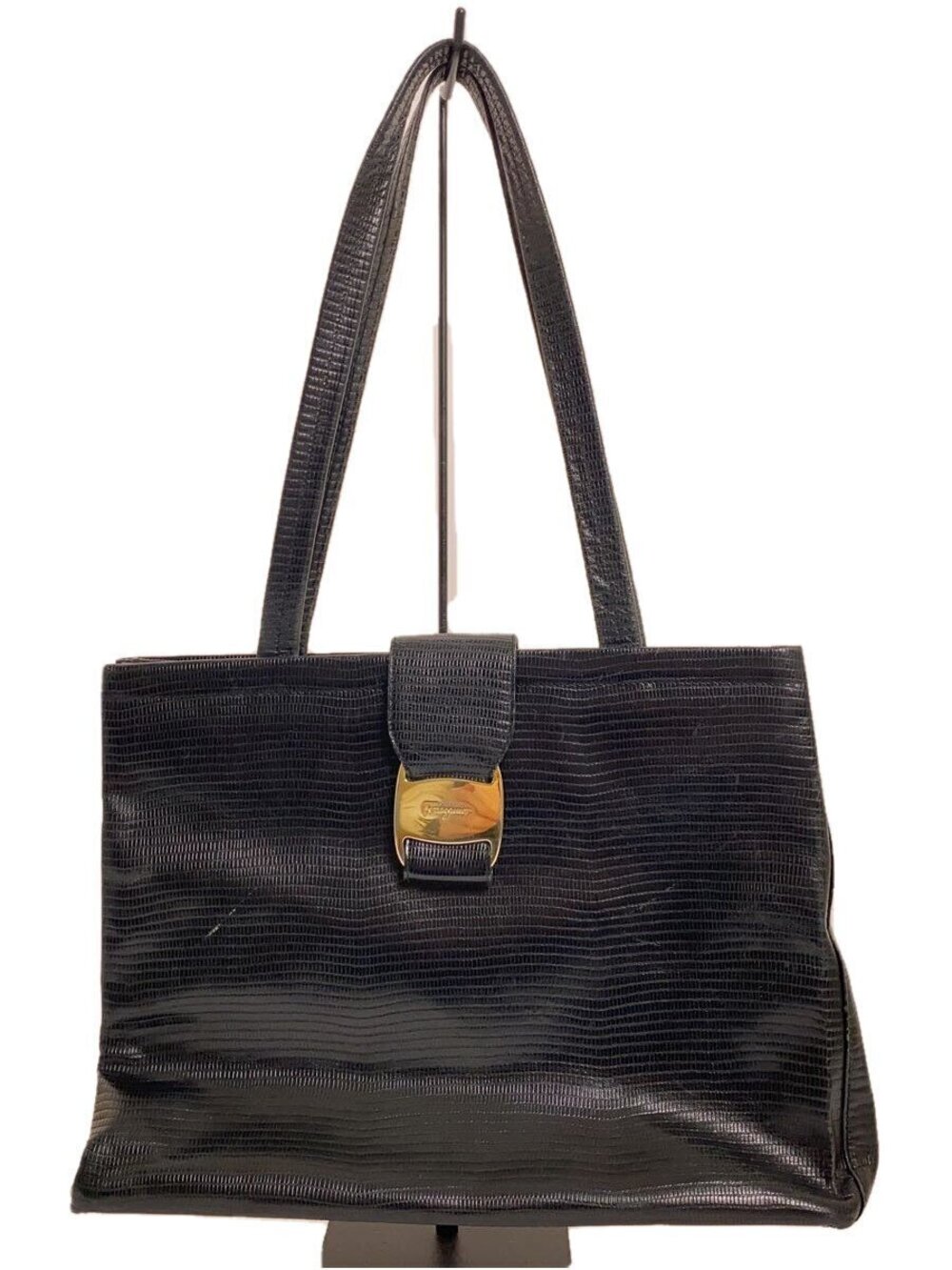 Salvatore Ferragamo Tote Bag Leather Black